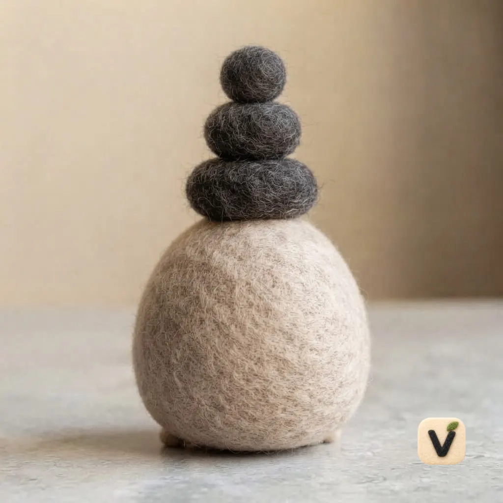 Stacked Felt Figurine