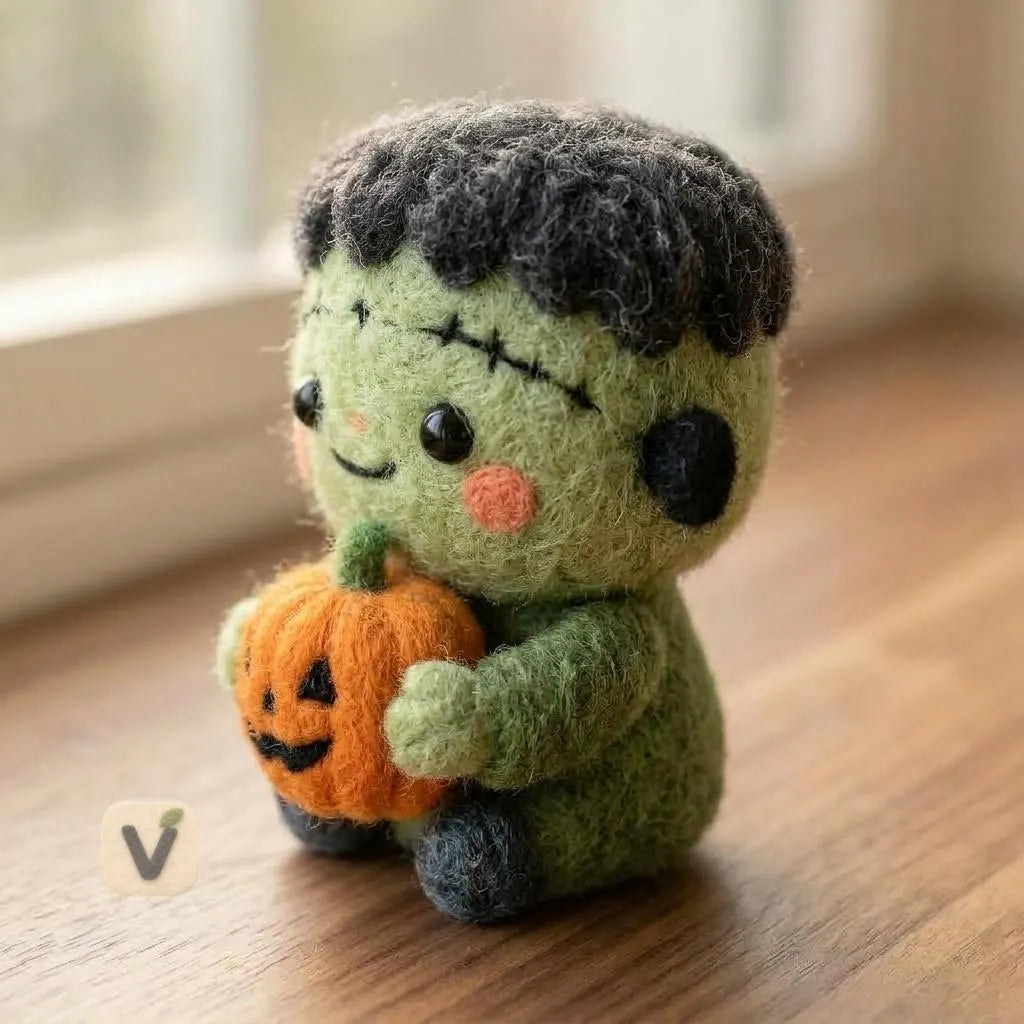 Sweet Frankie Pumpkin Figurine