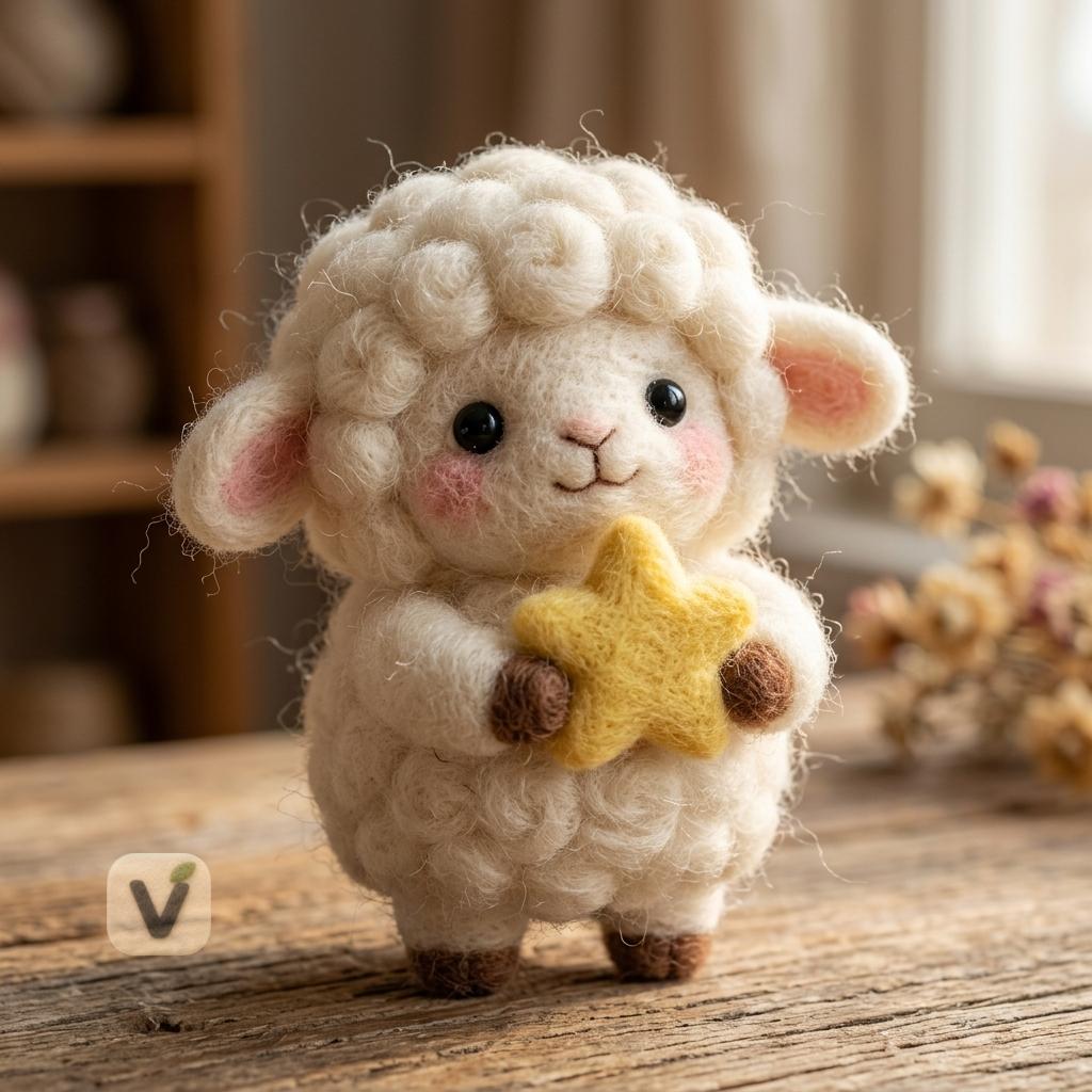 The Star Collector Lamb Figurine