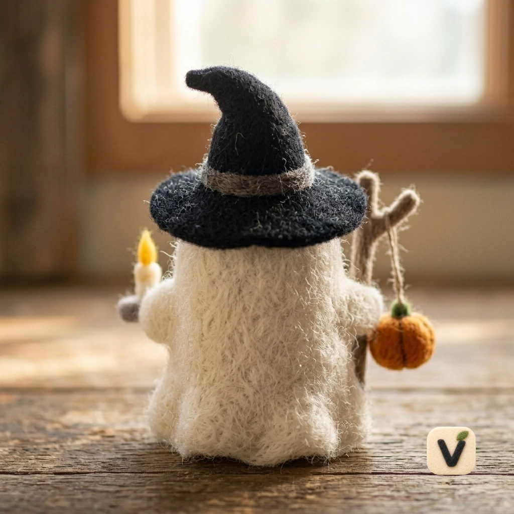 Witch Ghost with Candle