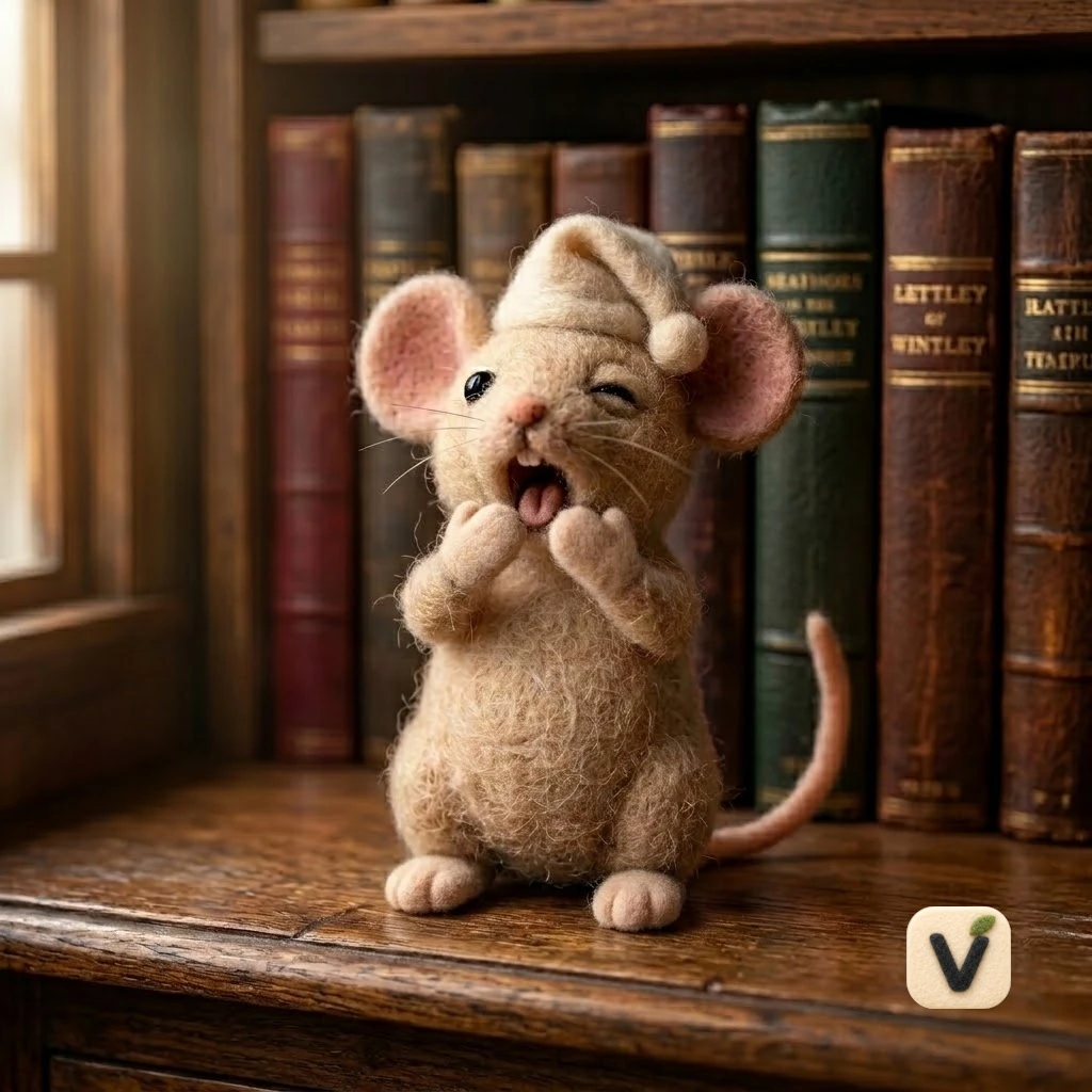 Yawning Sleepcap Mouse