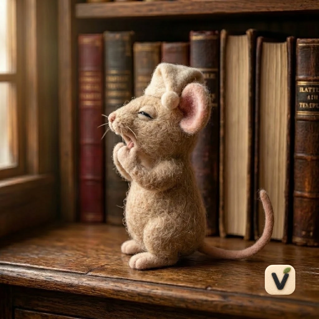 Yawning Sleepcap Mouse